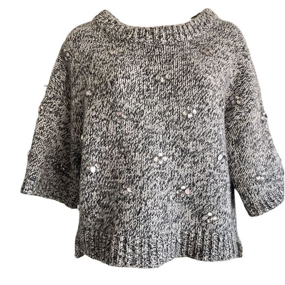 Day Birger et Mikkelsen Gray Jewel embellished sweater. Size XS - Picture 1 of 6